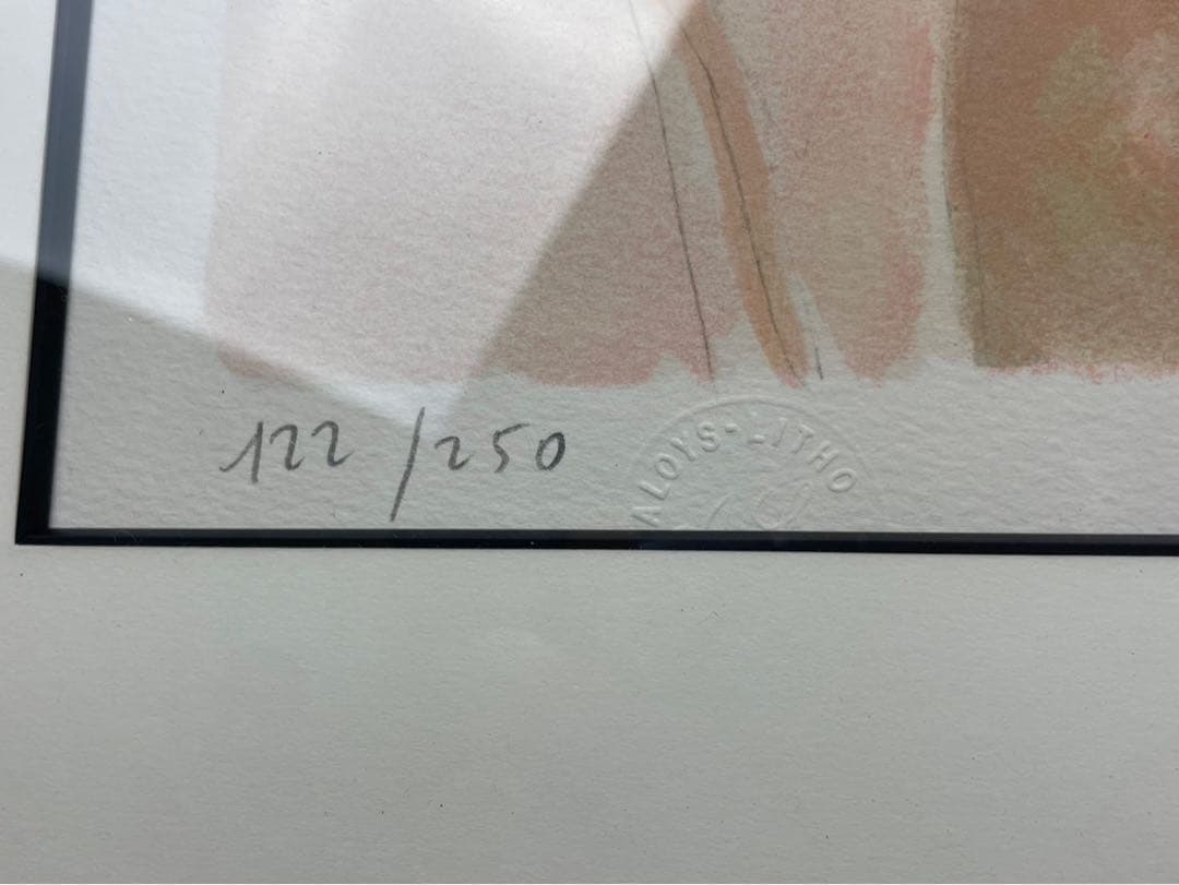 真作保証】クレール・アステックス『マグダレーナ』リトグラフ 直筆