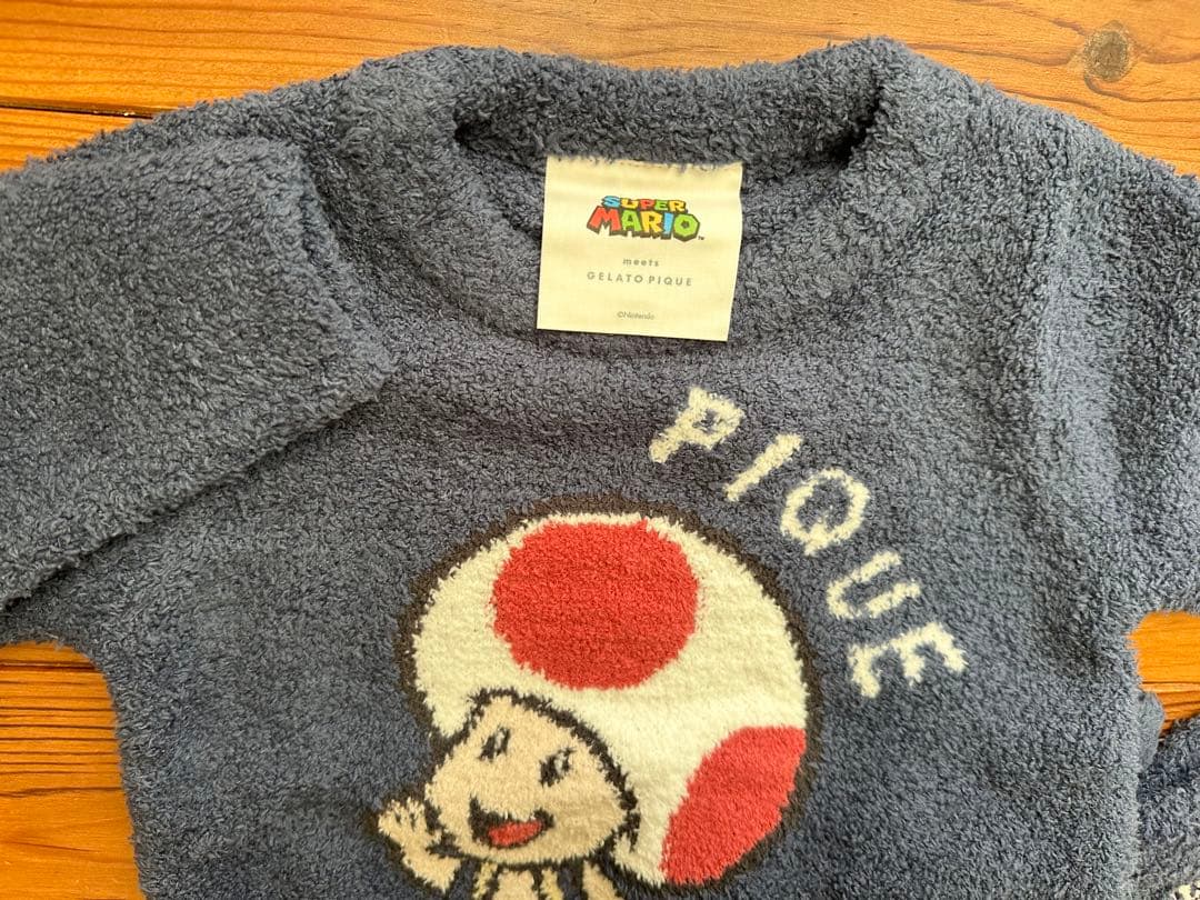 【新品未使用】ジェラートピケ×マリオ キノピオ xxsサイズ ラトル付