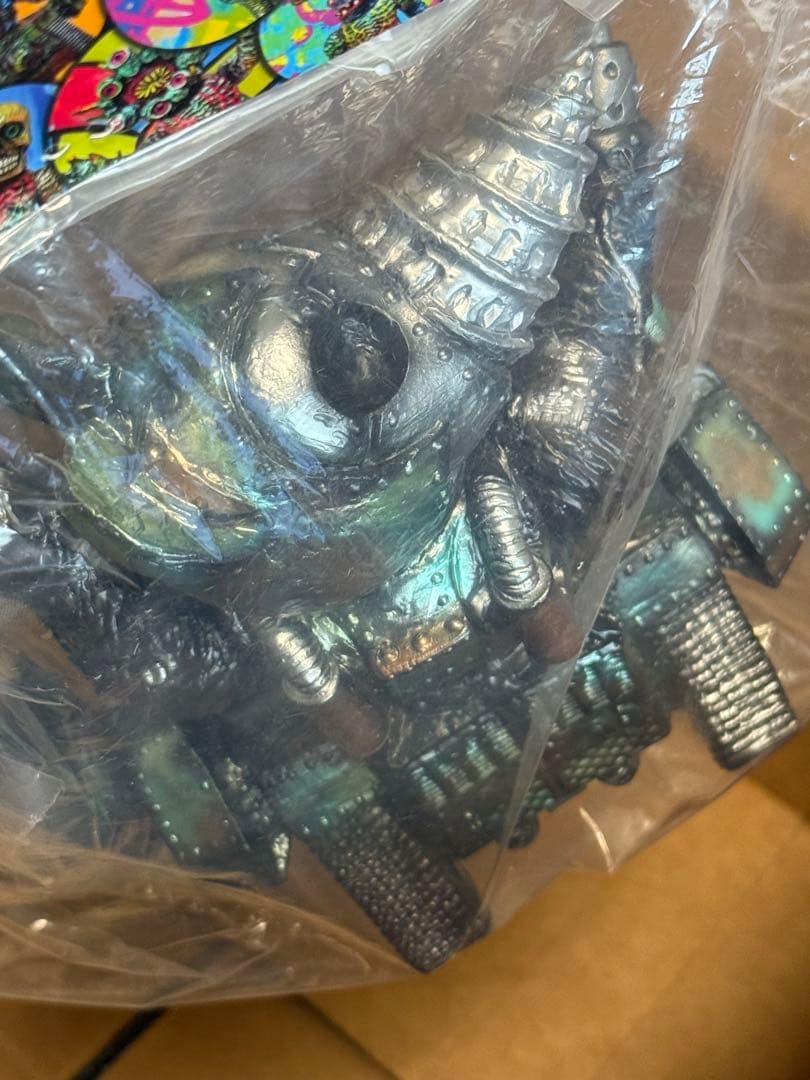 定価以下 マーミット スカルヘッドバット ドリルXタンク インディーズソフビ