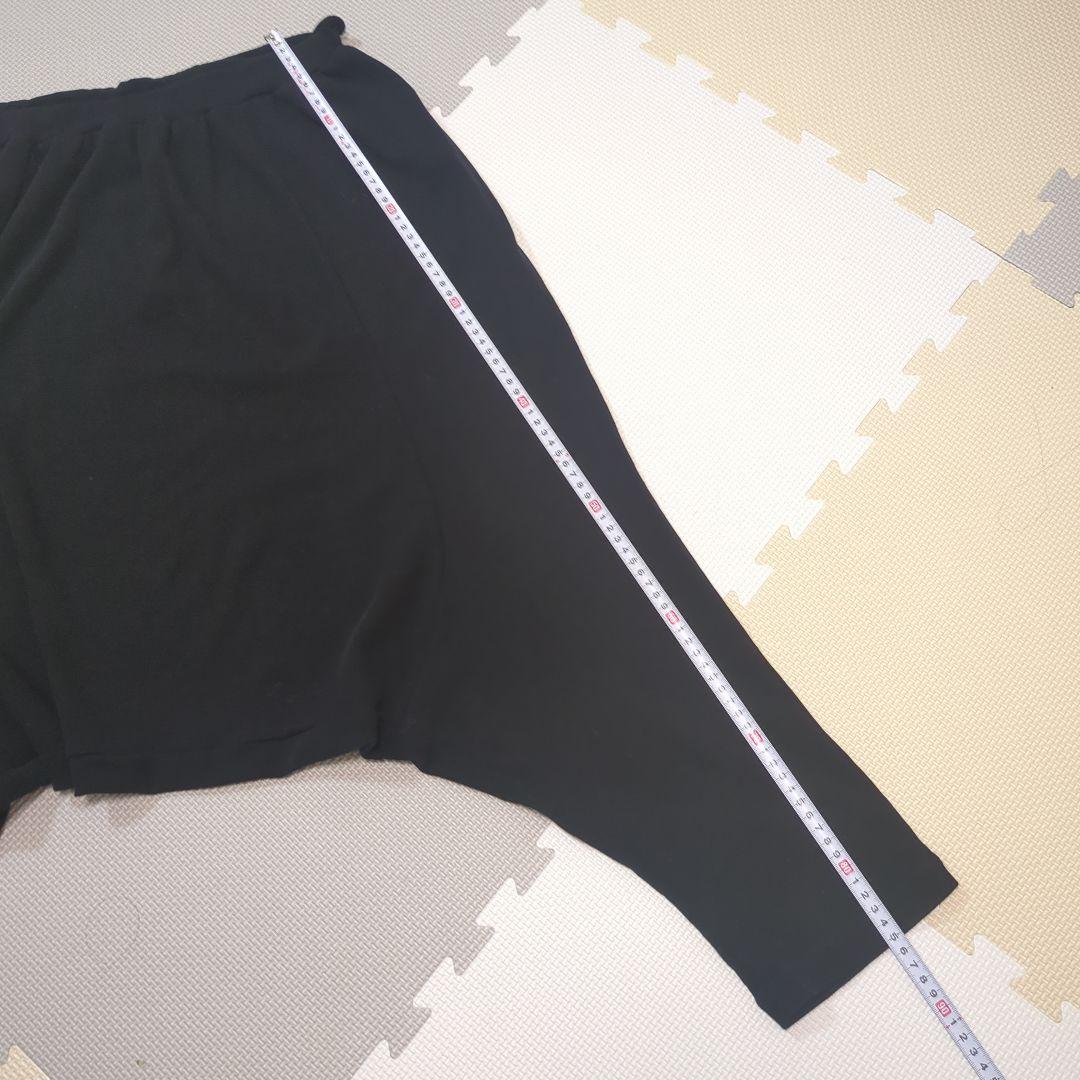 未使用　yohji yamamoto ヨウジヤマモト　黒サルエルパンツ