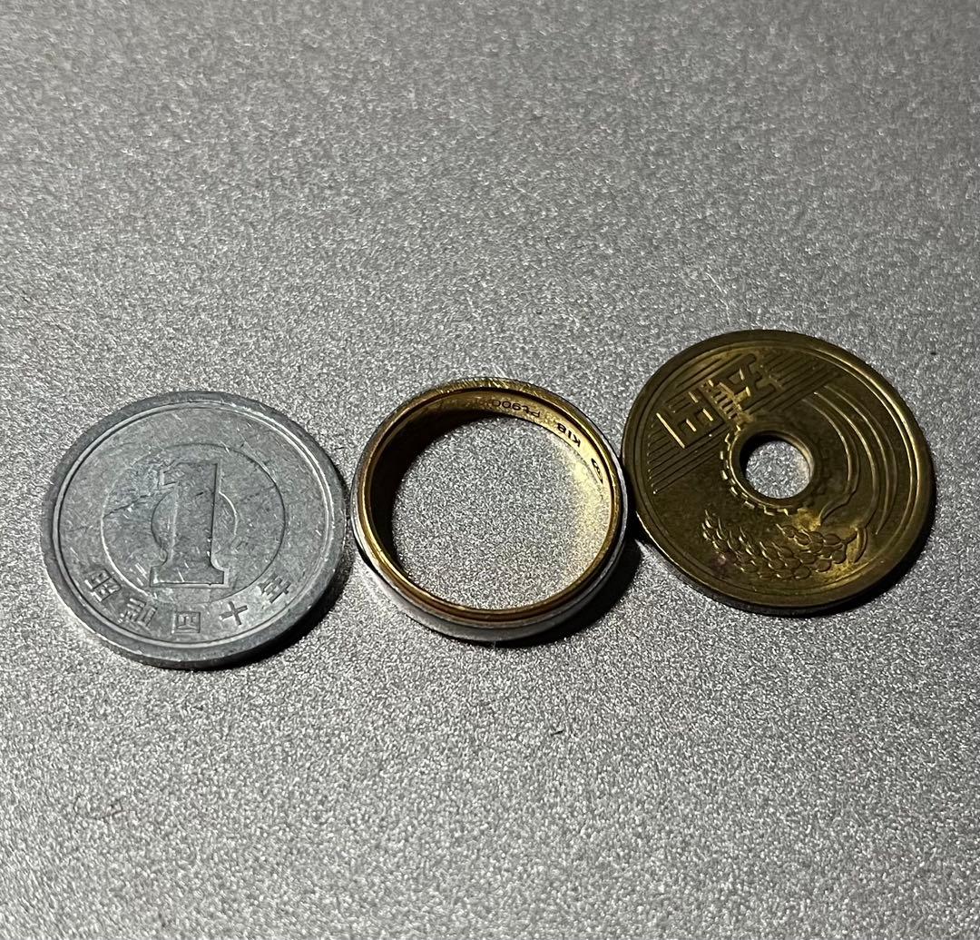 K18 Pt900 リング 4g