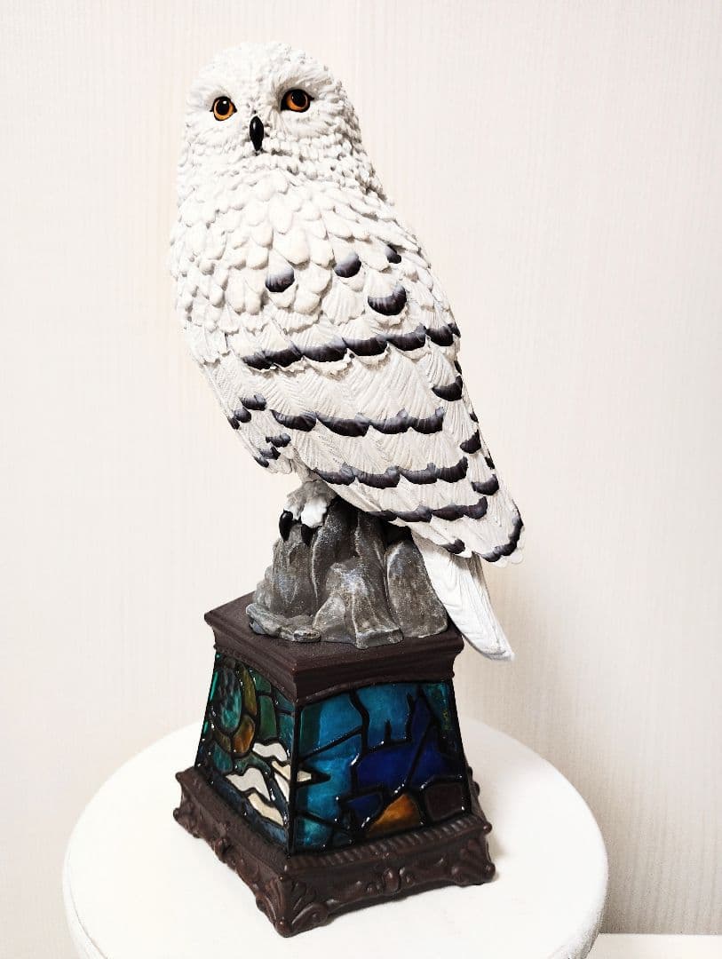 ハリーポッター ヘドウィグ オルゴール ステンドグラス柄 インテリアにも