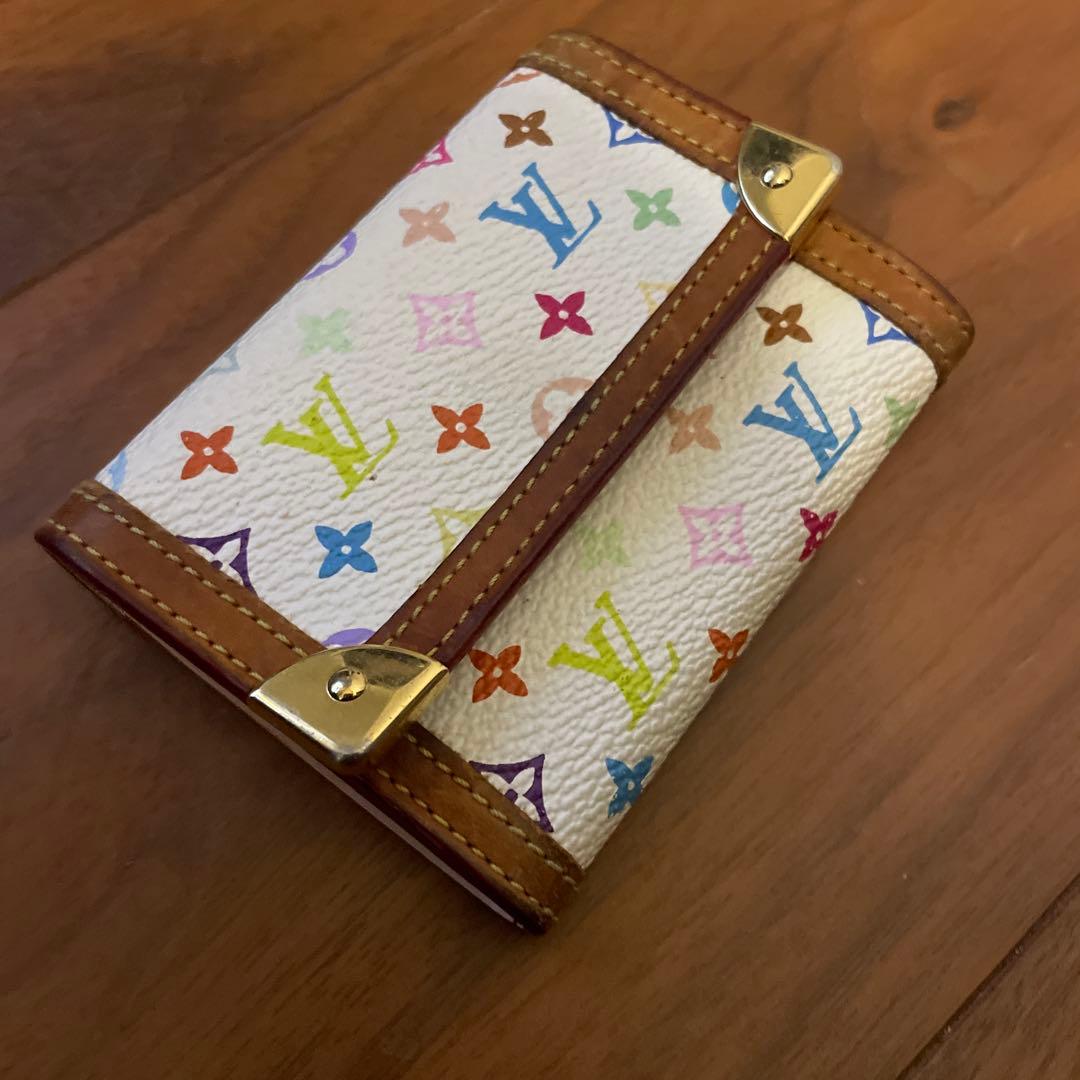 louis vuitton マルチカラー　小銭入れ　ミニ財布　ヴィトン