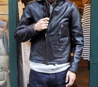 フェローズ ライダース ジャケット GX77 Lightning1月号はレザー特集