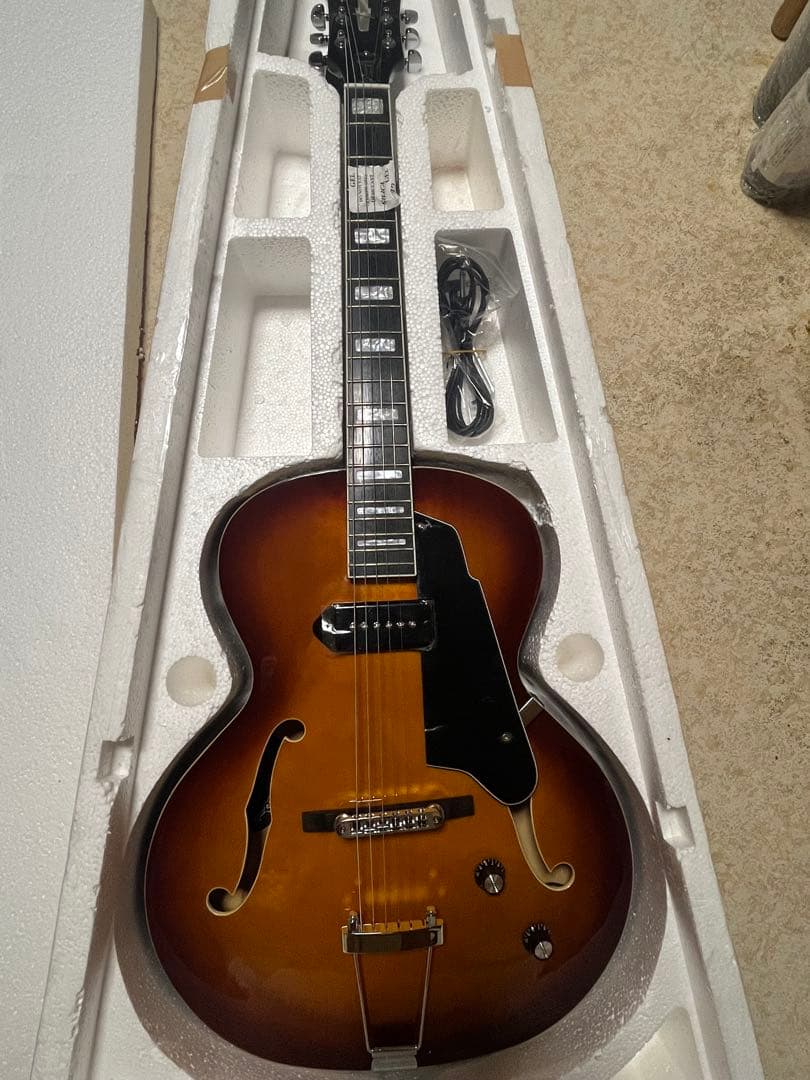 ギター GROTE Jazz Electric Guitar Semi-Hollow
