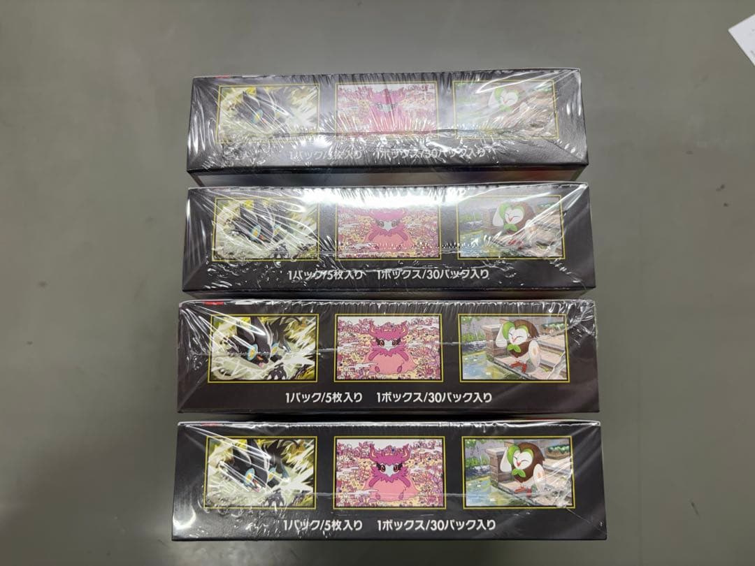 【シュリンク付き】ポケモンカード ムニキスゼロ 未開封4BOX