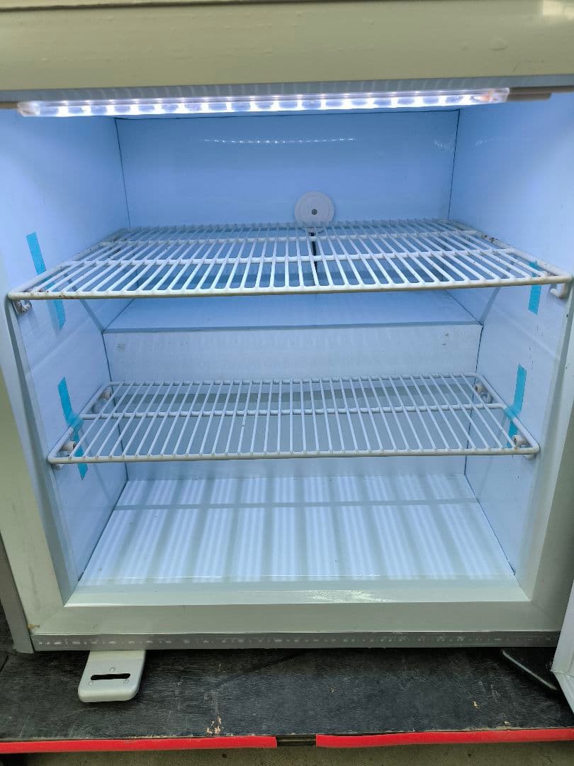 ディスプレイ冷凍庫 55L LEDライト ガラス扉 前開きフリーザー 　SD55