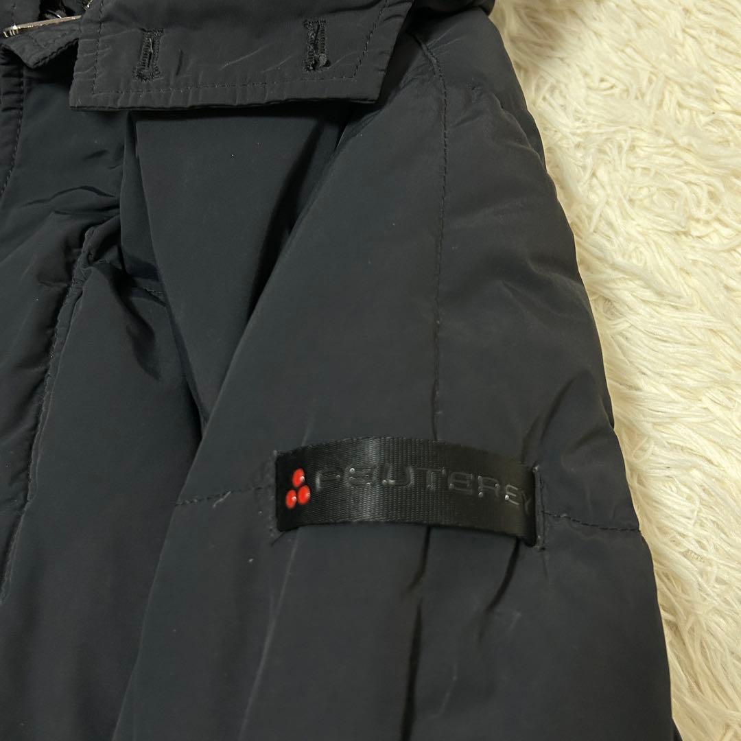 ピューテリー PEUTEREY ブルゾン ジャンパー 中綿 フード ブラック S