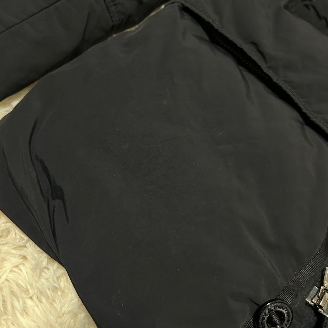 ピューテリー PEUTEREY ブルゾン ジャンパー 中綿 フード ブラック S