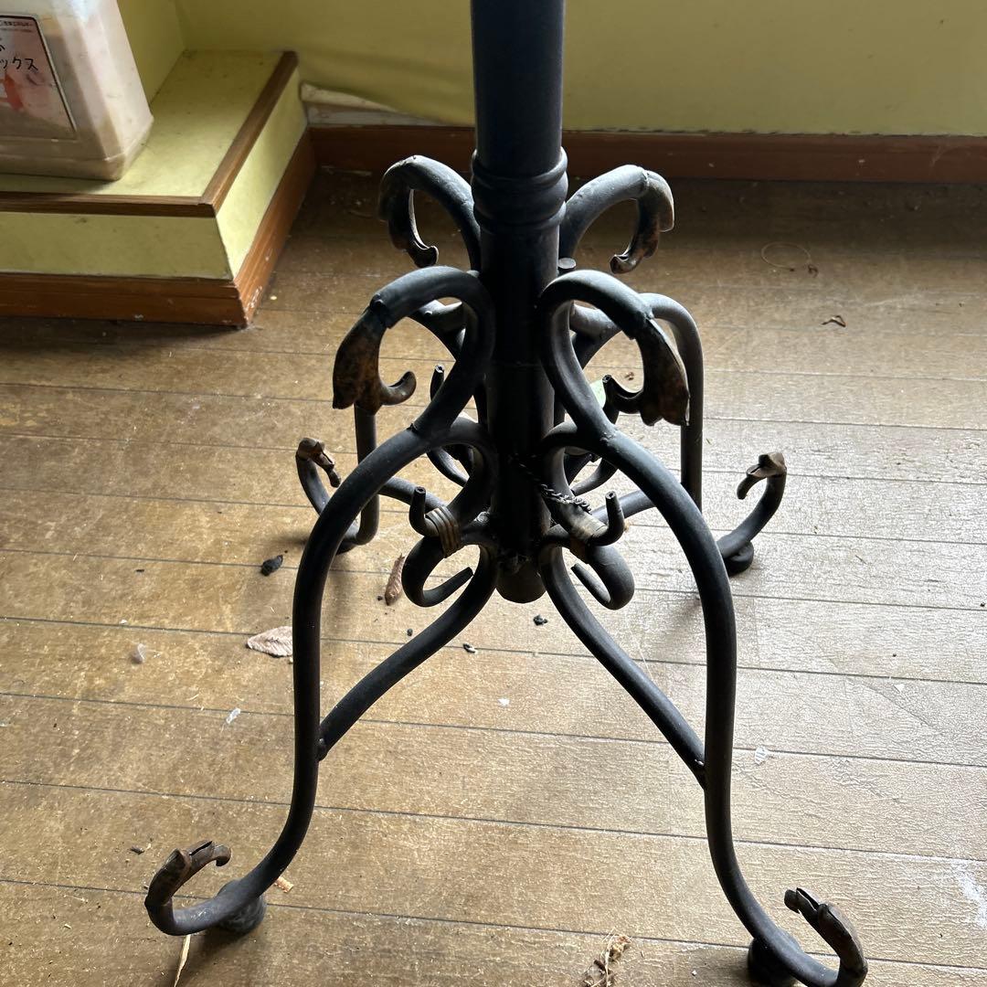 ビンテージ？30年前に購入 ダークブラウン円形木製ハイテーブル 60