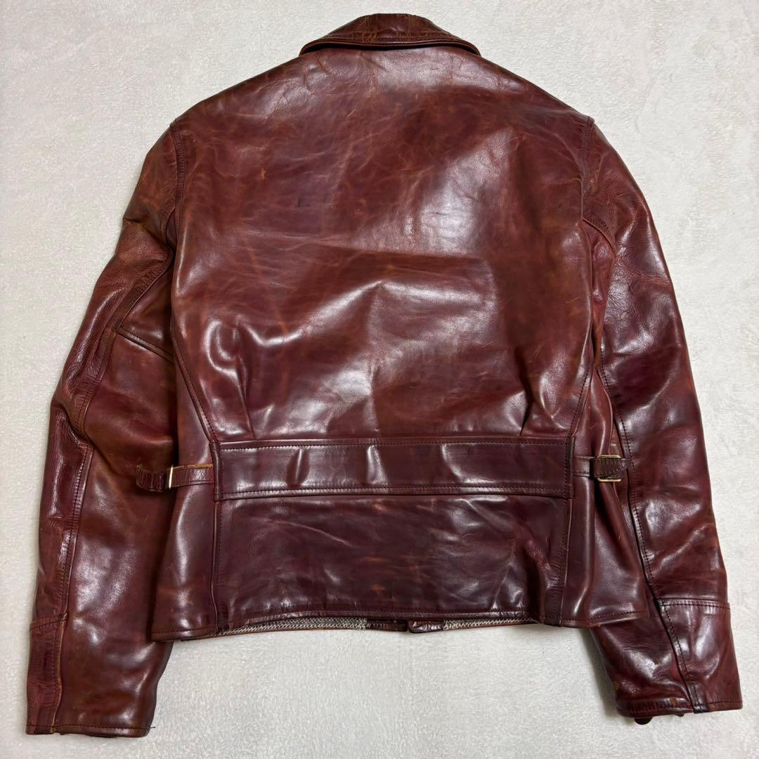 名作 AERO LEATHER エアロレザー ハイウェイマン ホースハイド 36