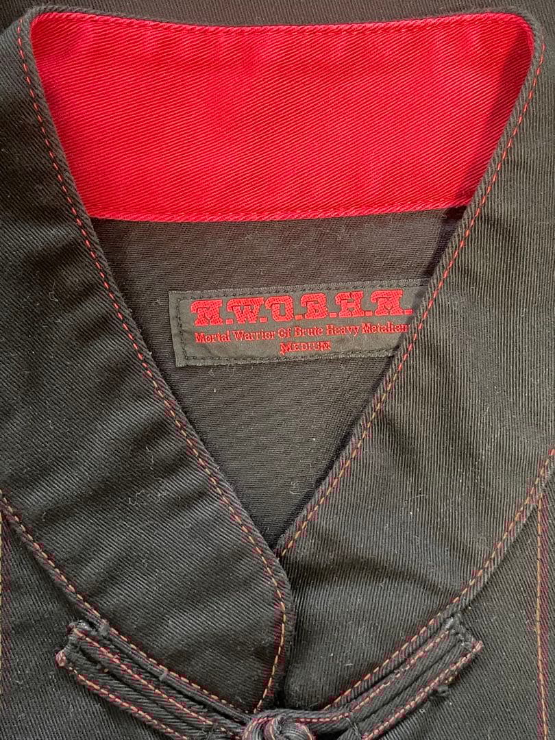 M.W.O.B.H.M チャイナ風 ノーカラージャケット 黒