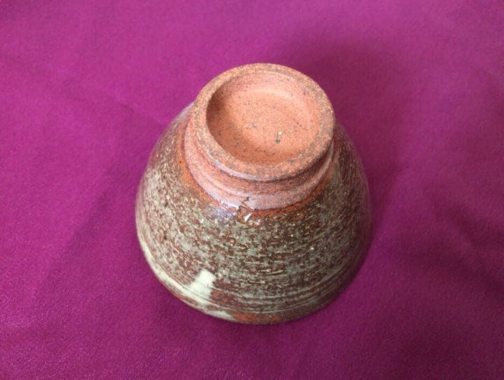 茶道具 常滑樂七 赤楽茶碗☆共箱☆おまけ湯呑み付