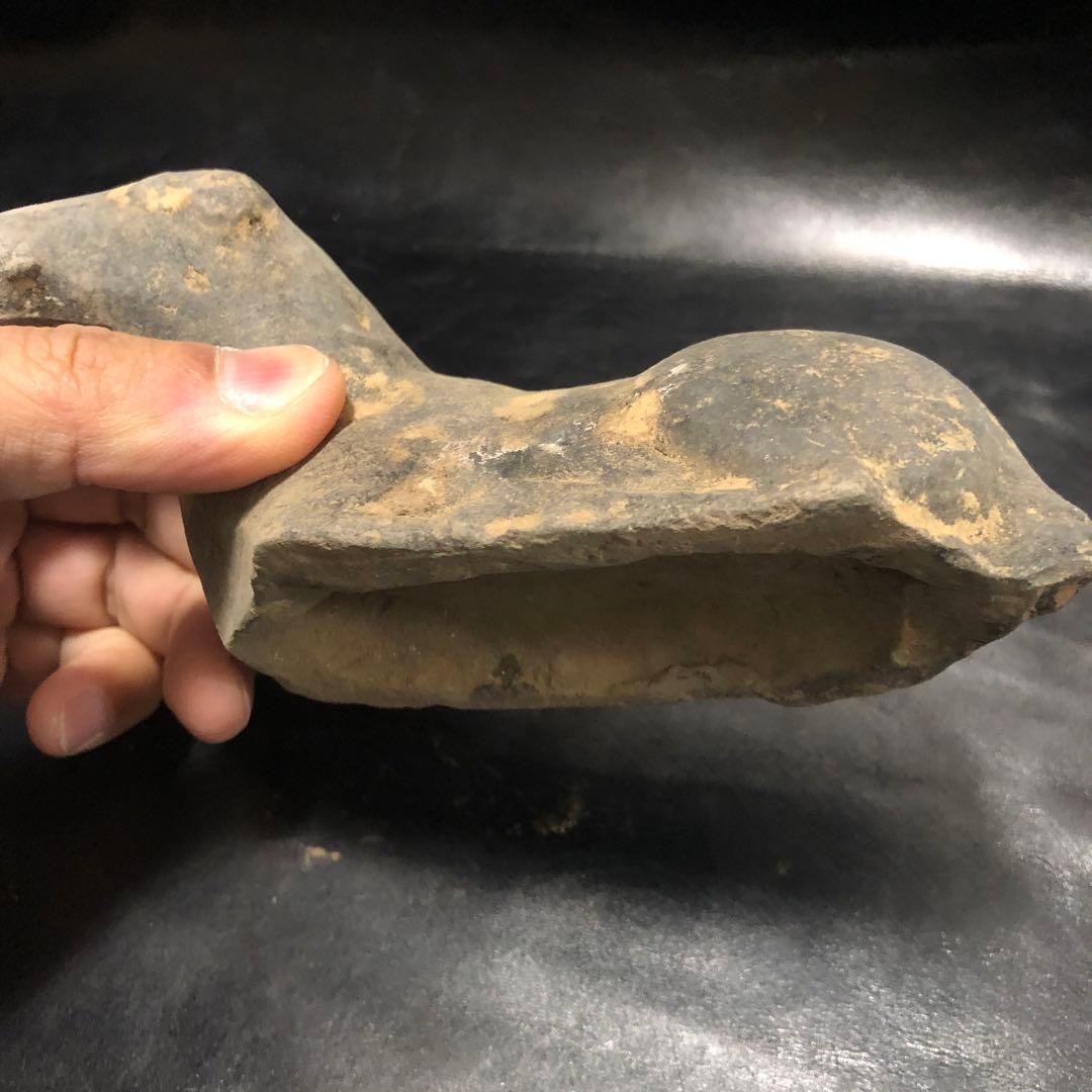 蔵から中国古銭と一緒の箱から出てきた 5体の内の1体　 水牛うし中国古美術土器