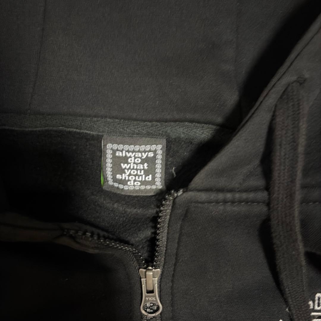 スケートボード always do what you should do zip hoodie