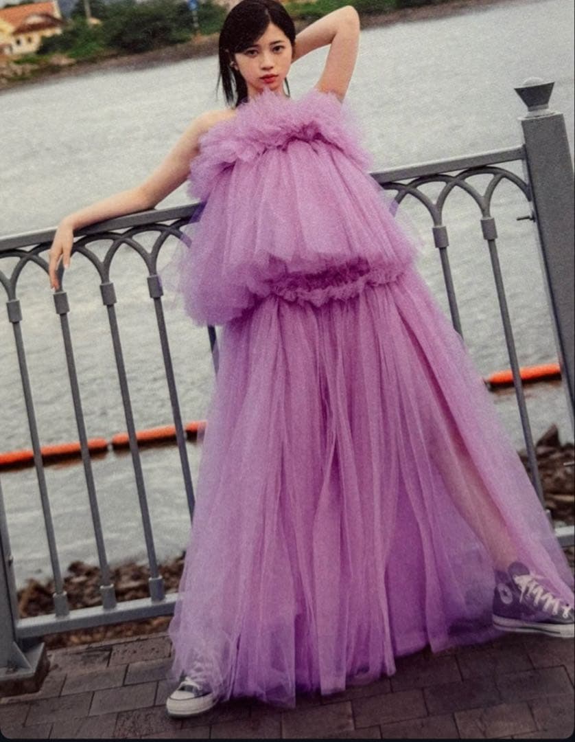 カラードレス チュールドレス ピンク 結婚式 ウェディング