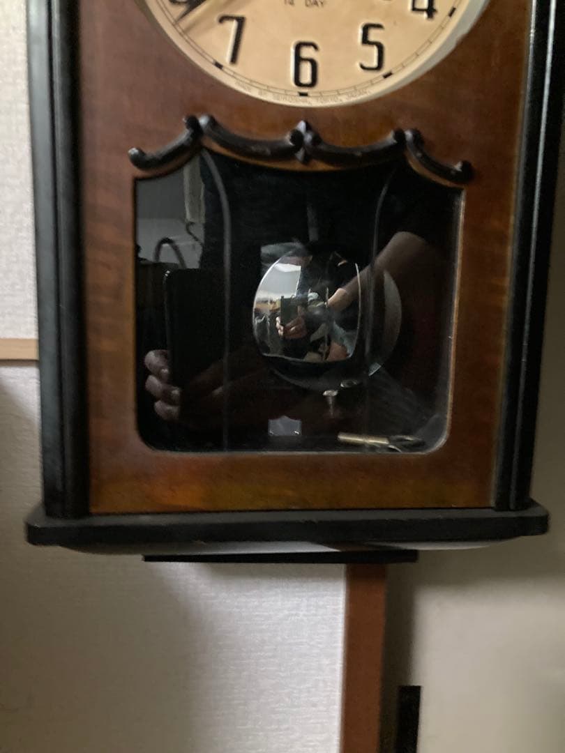 アンティーク 精工舎 宮型本打式 14日巻ボンボン時計