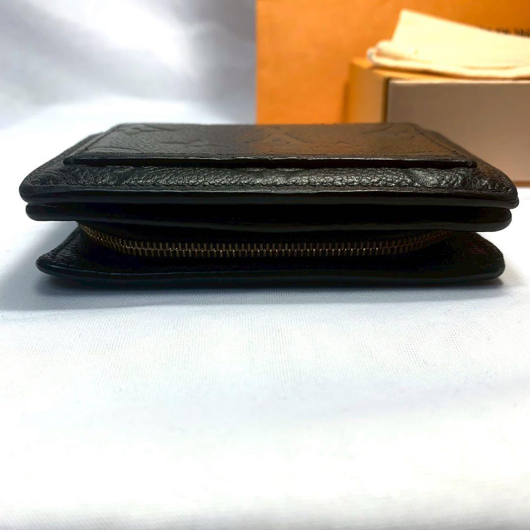 【新型】ルイヴィトン アンプラント クレア ブラック 二つ折り財布　RFID搭載