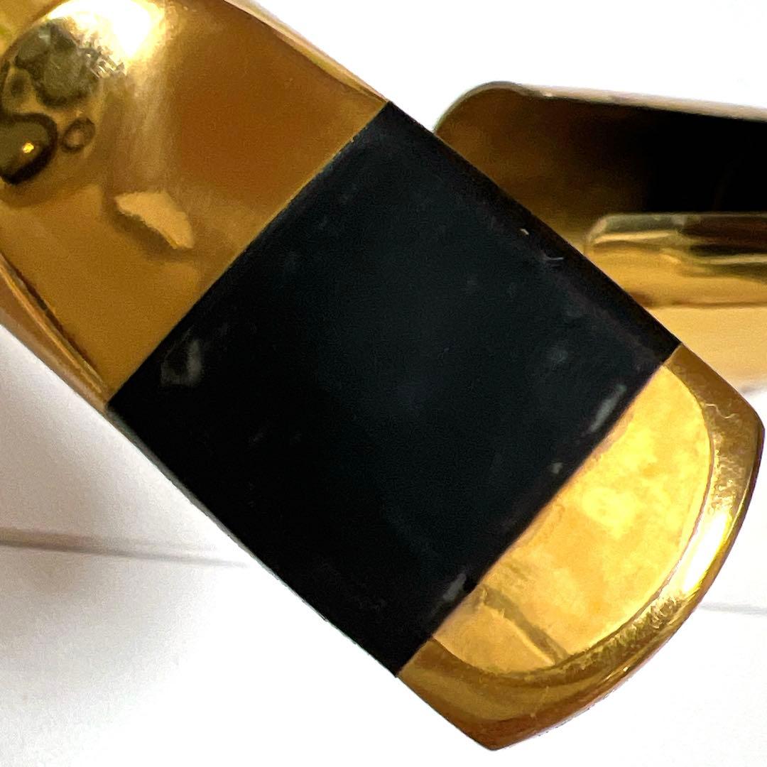 良品】テナーサックス用 メタルマウスピース ゴールド リガチャー 83g