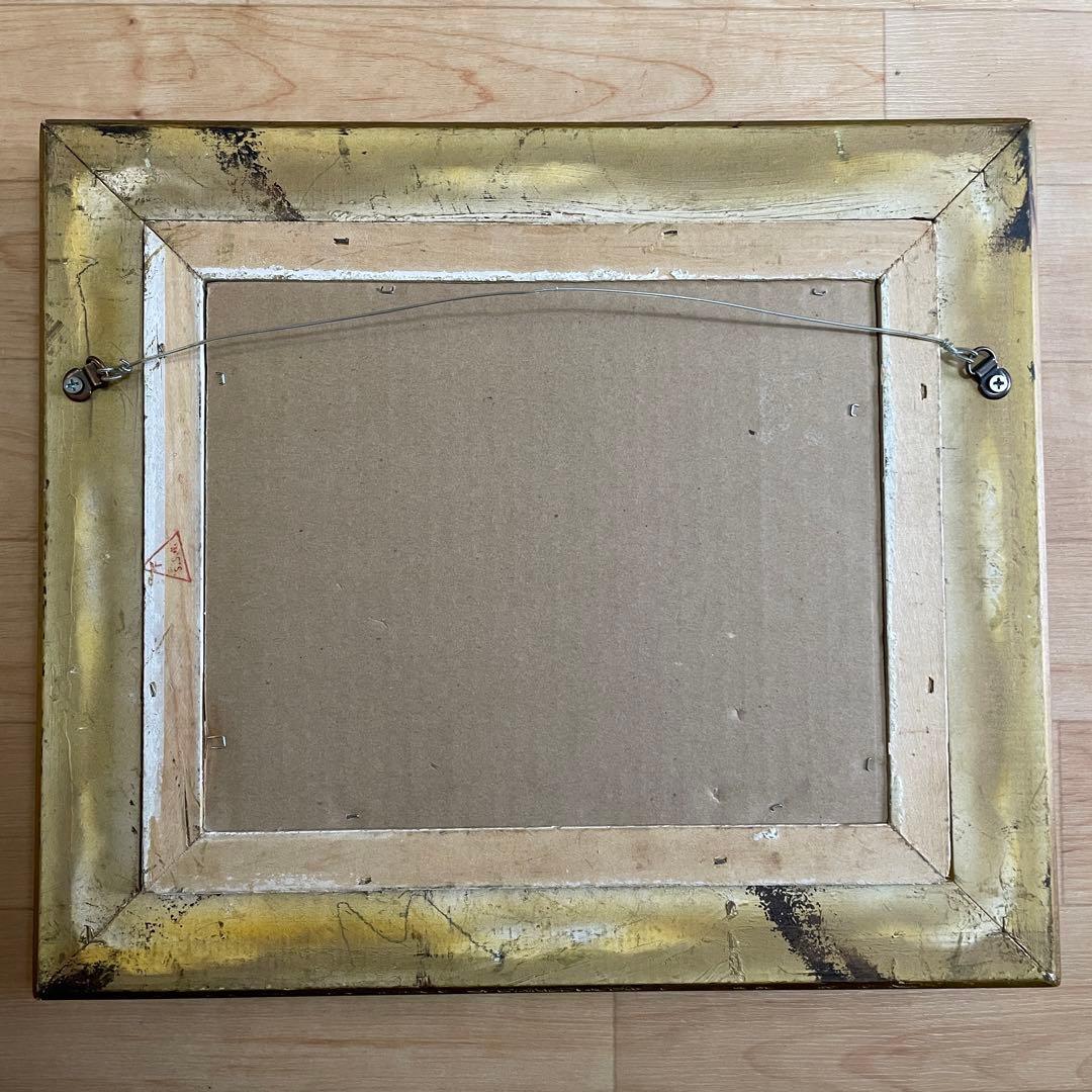 Arizona アリゾナ州サボテン アンティーク絵画油彩アメリカインテリアナバホ