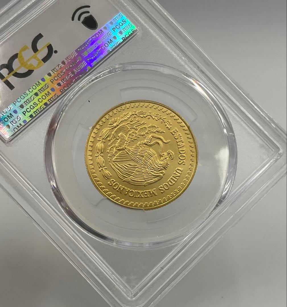 最高鑑定 2024 メキシコ リベルタード 1/2oz 金貨 PCGS MS70 最高鑑定