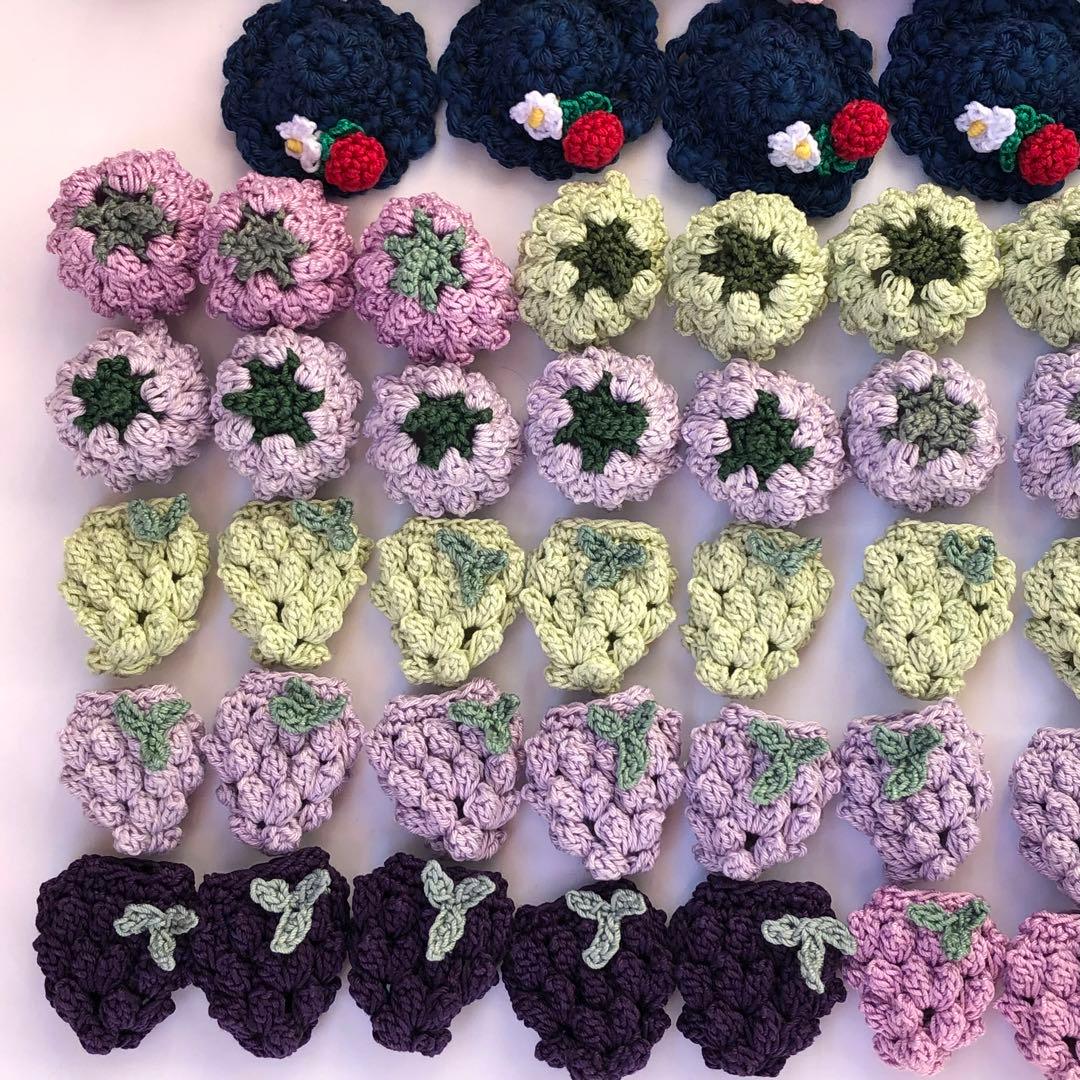 tulip★ハンドメイドパーツ★かぎ針編み♪色々