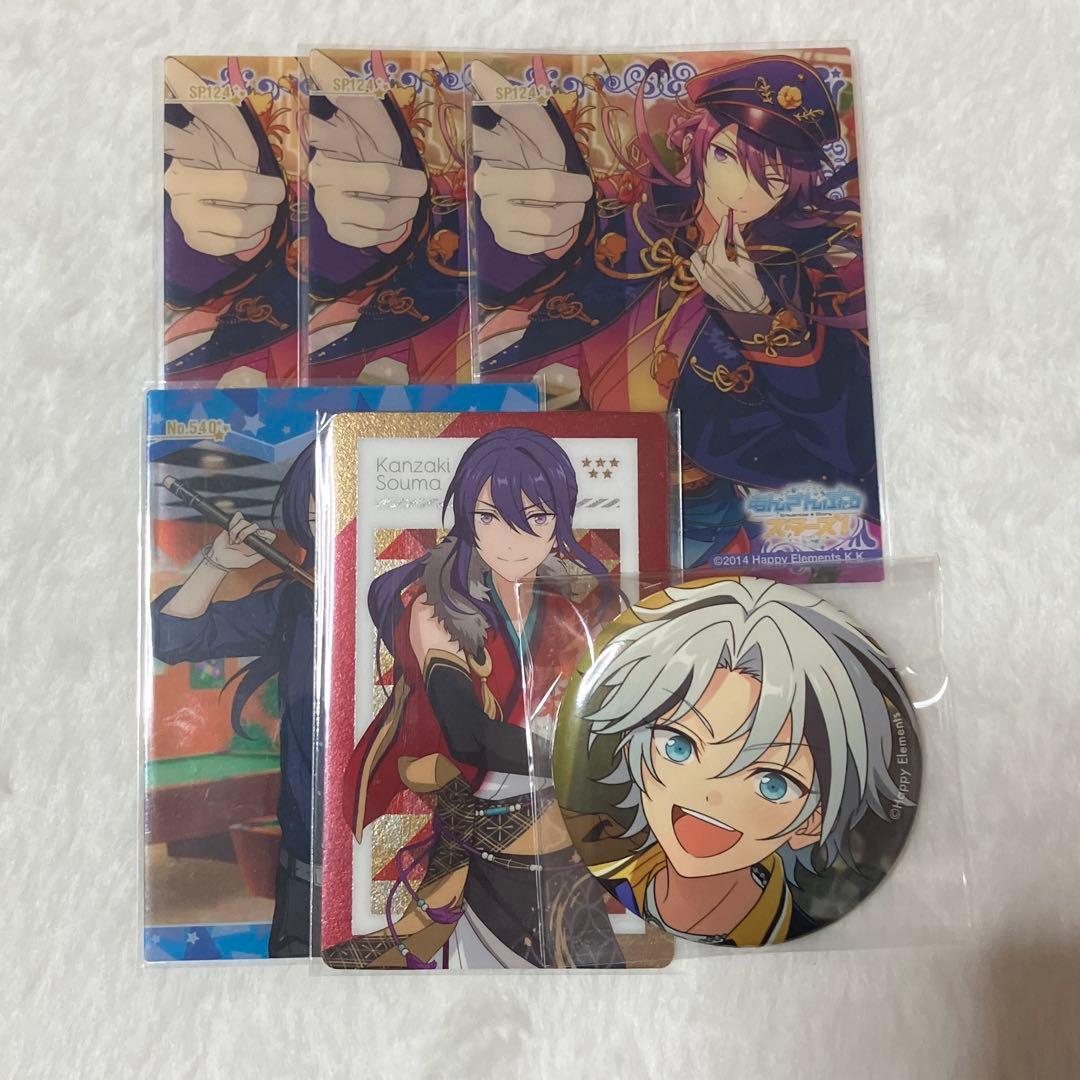 あんスタ 滝維吹 神崎颯馬 鬼龍紅郎 缶バッジ 2024 sep クリアカード