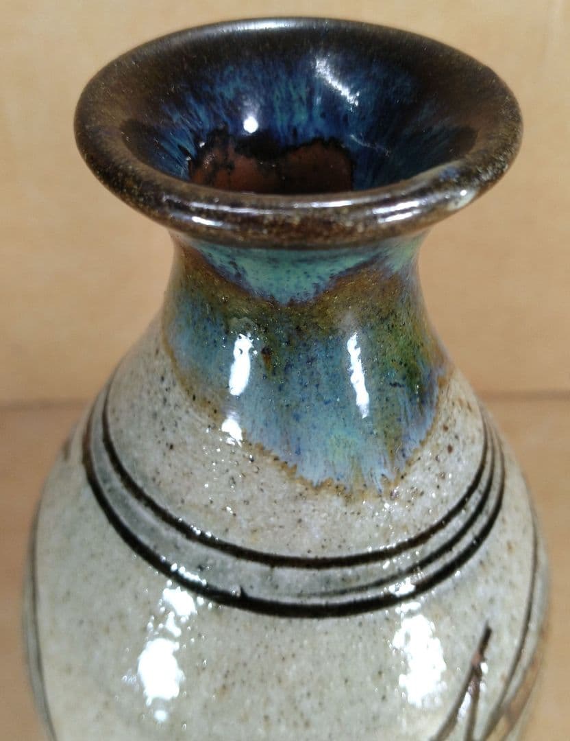 【本物保証】金城次郎 壷屋焼 徳利 共箱 栞 人間国宝 壺屋焼 徳利 美品