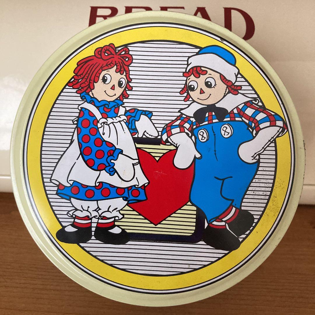 希少 激レア ラガディ ヴィンテージ アンとアンディ 意地悪顔 TIN缶