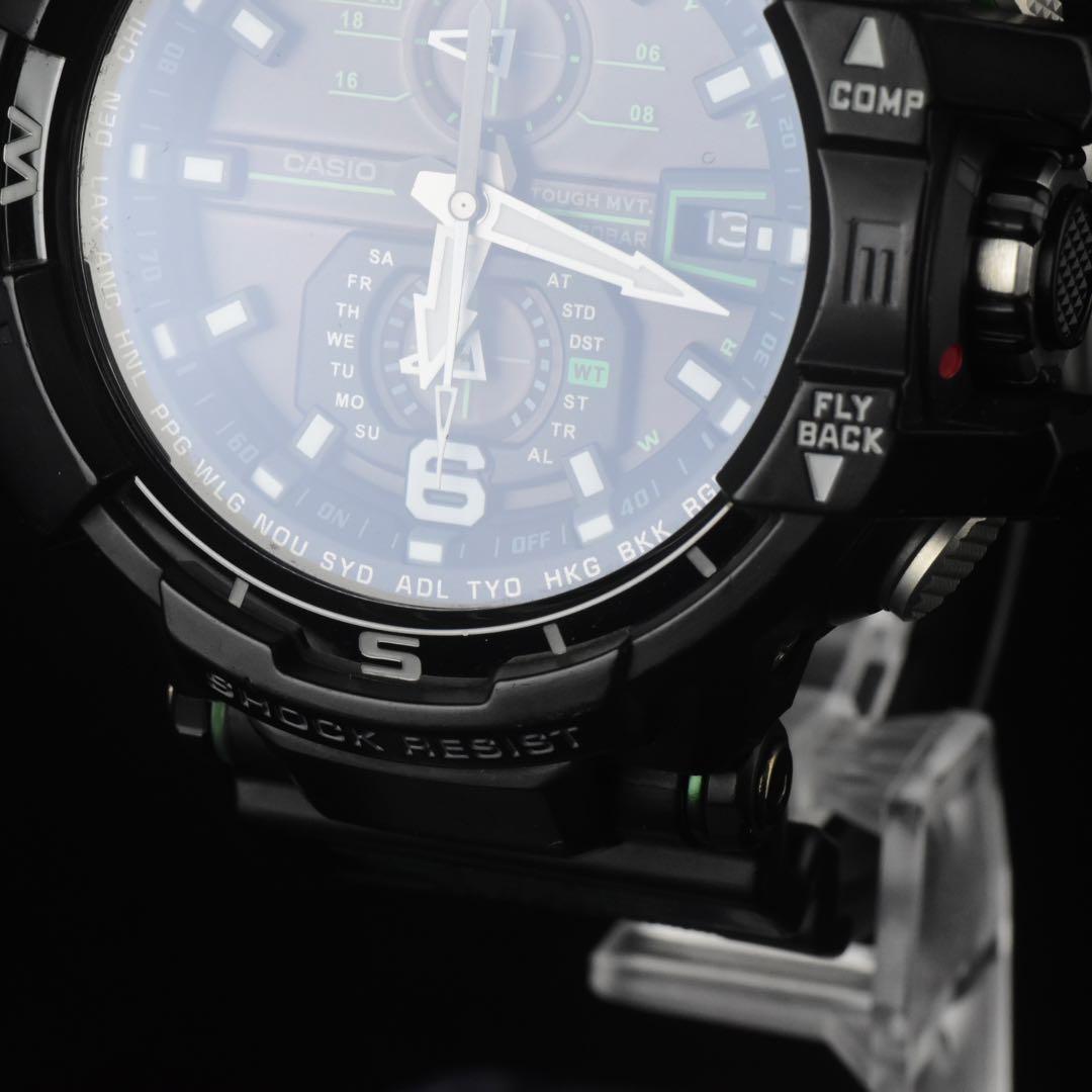 美品 G-SHOCK GW-A1100 1A3JF 電波ソーラ スカイコクピット