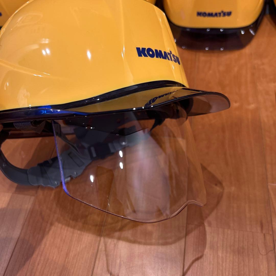 非売品]KOMATSU コマツ ヘルメット 9個セット 防災 企業ロゴ - メルカリ