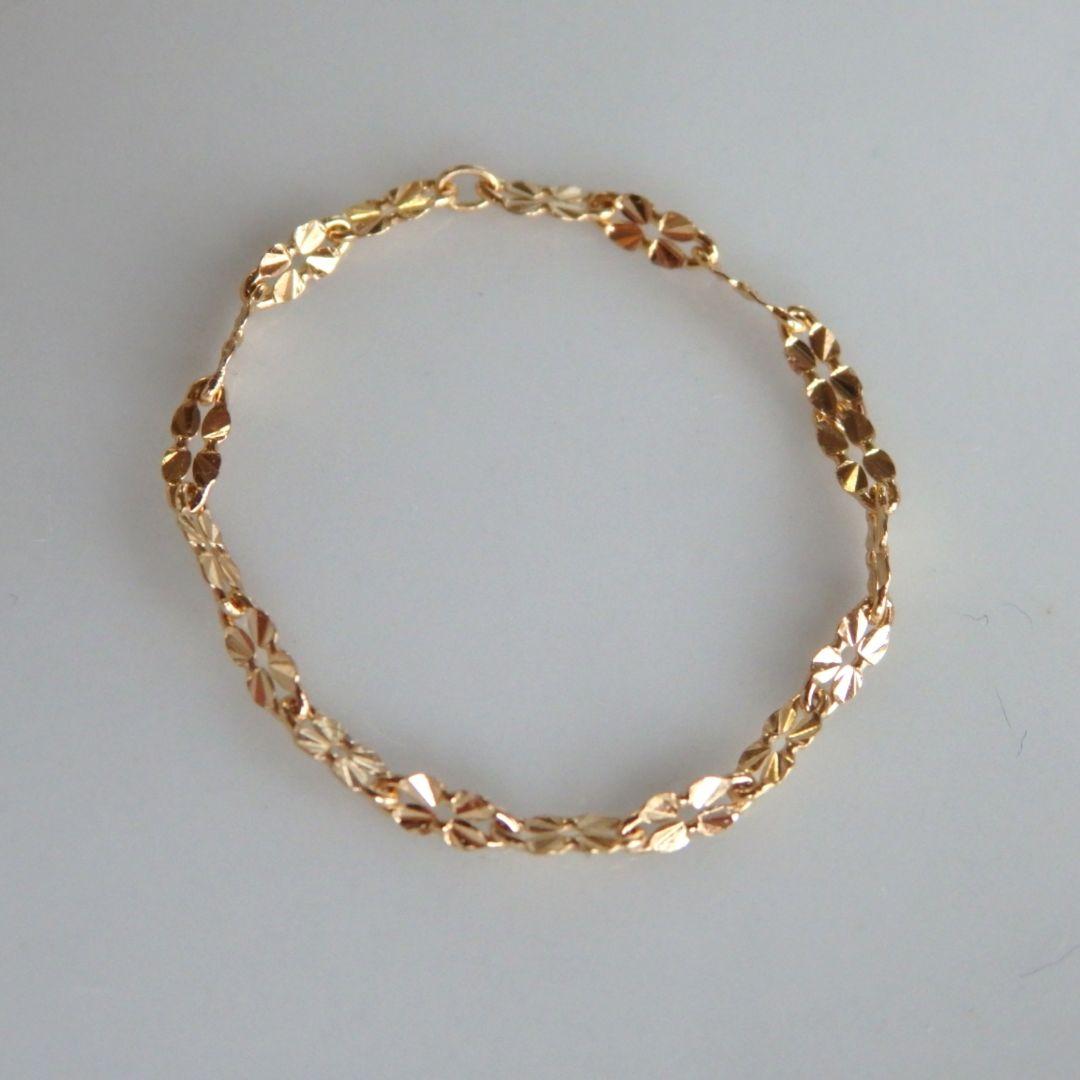 Uma Nami　k18リング　クローバーチェーン　チェーンリング