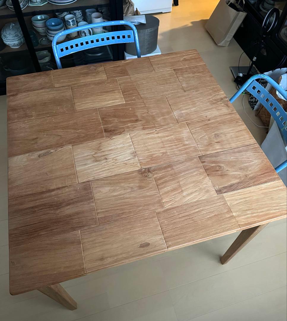 木製 正方形 ダイニングテーブル