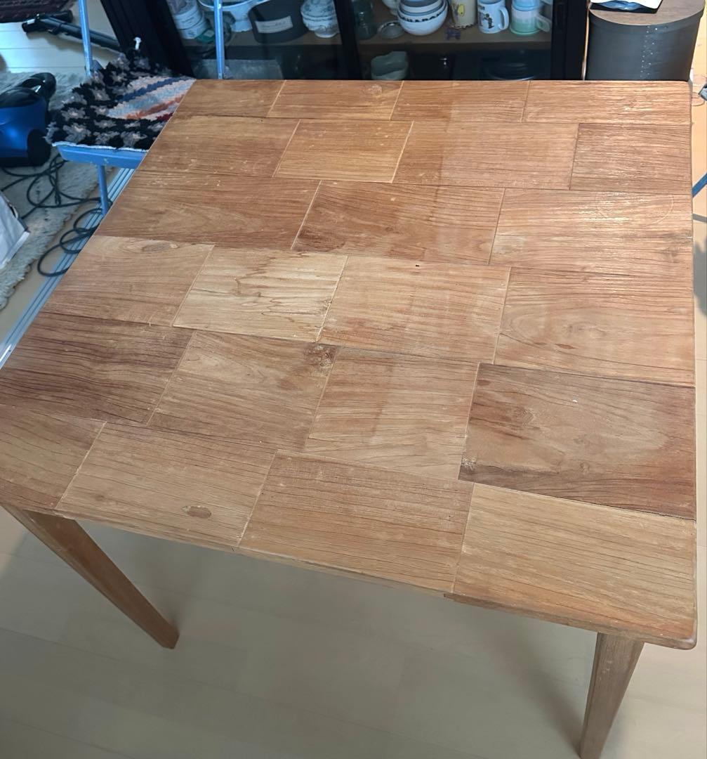 木製 正方形 ダイニングテーブル