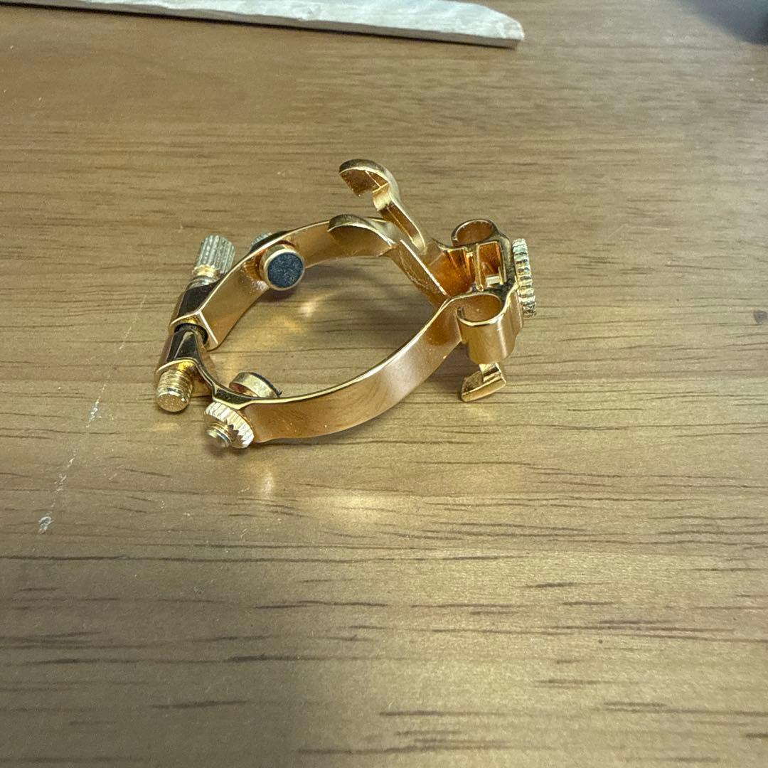 JLV Ligature アルトサックスリガチャー 金メッキ