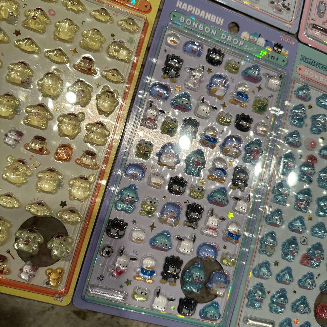 【正規品】8点セット正規品　ボンボンドロップシールミニminiサンリオ