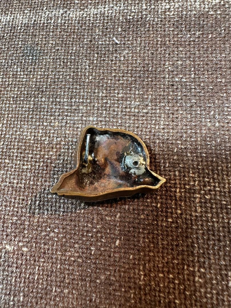 達磨　桜　煙草入れ金具　銀と銅製　すごく細かい　明治時代　骨董古美術