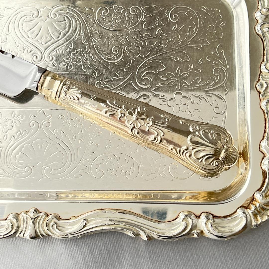 Harrison Brothers】【純銀ハンドル】キングス サーバーナイフ