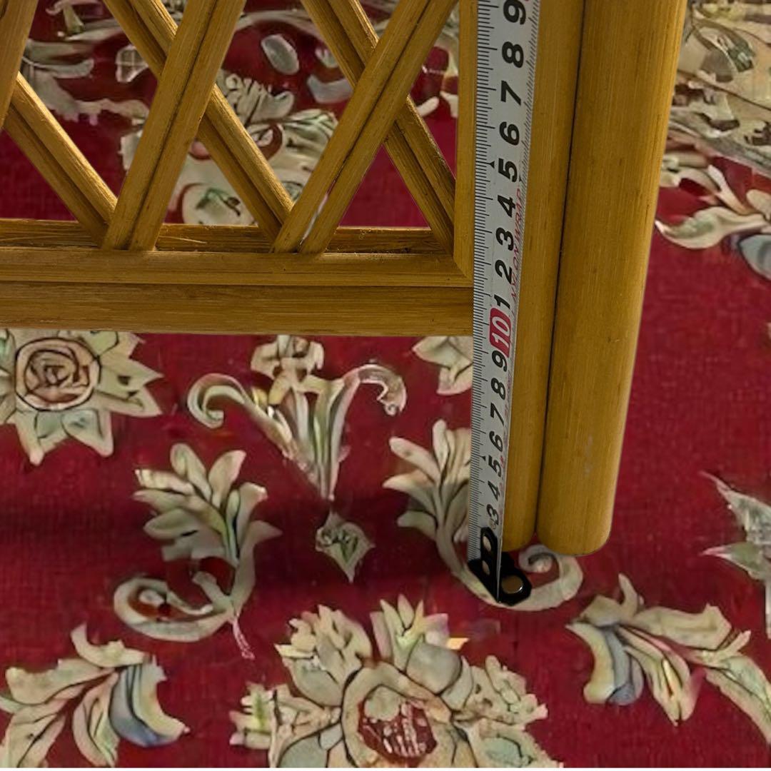 ラタン アーチ型 籐 ラタン 2連パーテーション 折りたたみ 衝立 - メルカリ