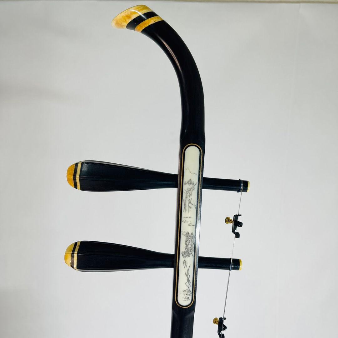 【保証書付き】 二胡 ケース付 本蛇皮製 YMHER30