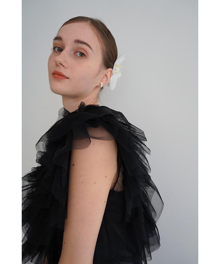 acka tulle vest satin one-piece 買う