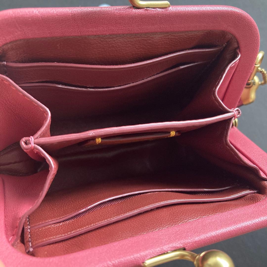 【美品】COACH コーチ　1941 がま口　キスロック　財布　カードケース