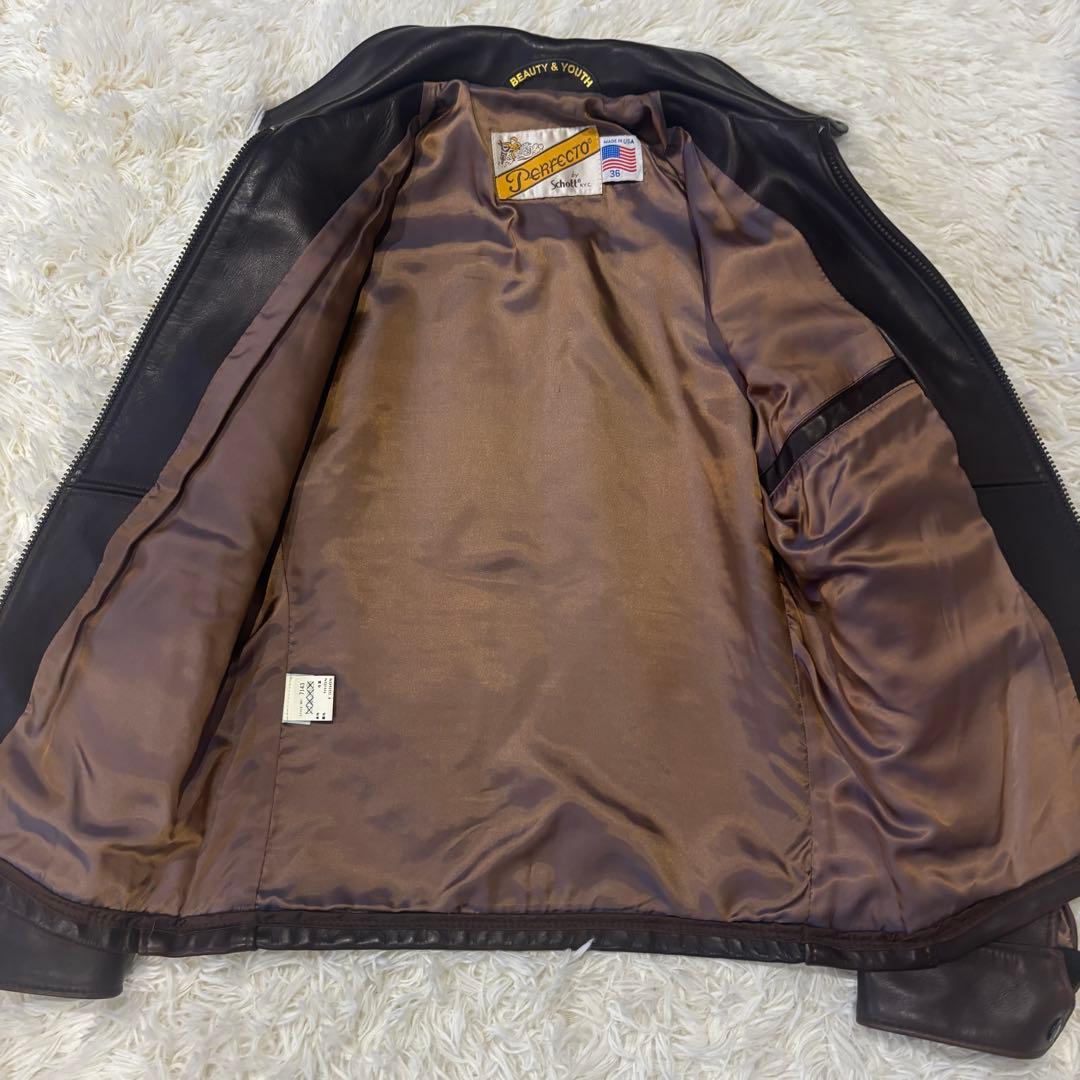 美品】ショット ユナイテッドアローズ別注 シングルライダース