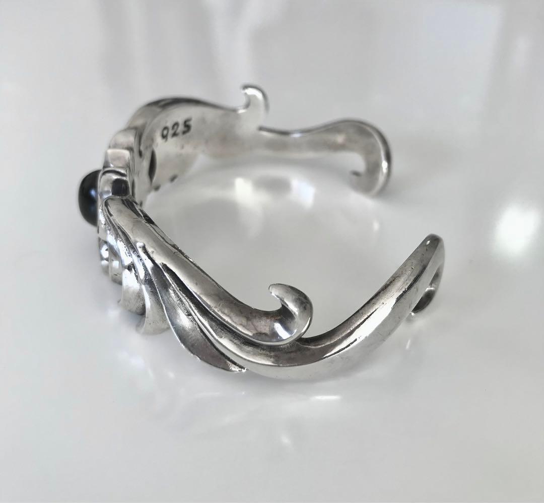 ☆ 極美品 シルバーバングル&ストーン ＳＶ925