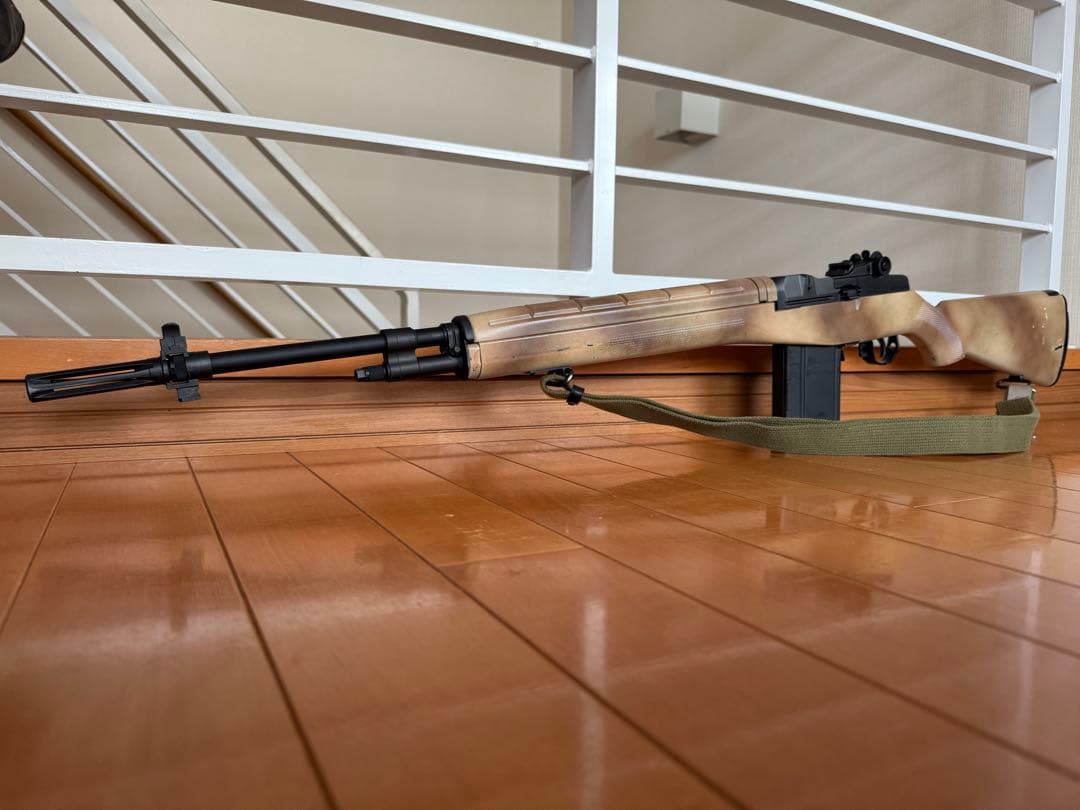 東京マルイ M14 ODストック ライフル 電動ガン デザートカモ 塗装品