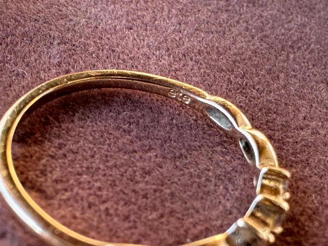 ete K10 ダイヤ ピンキーリング