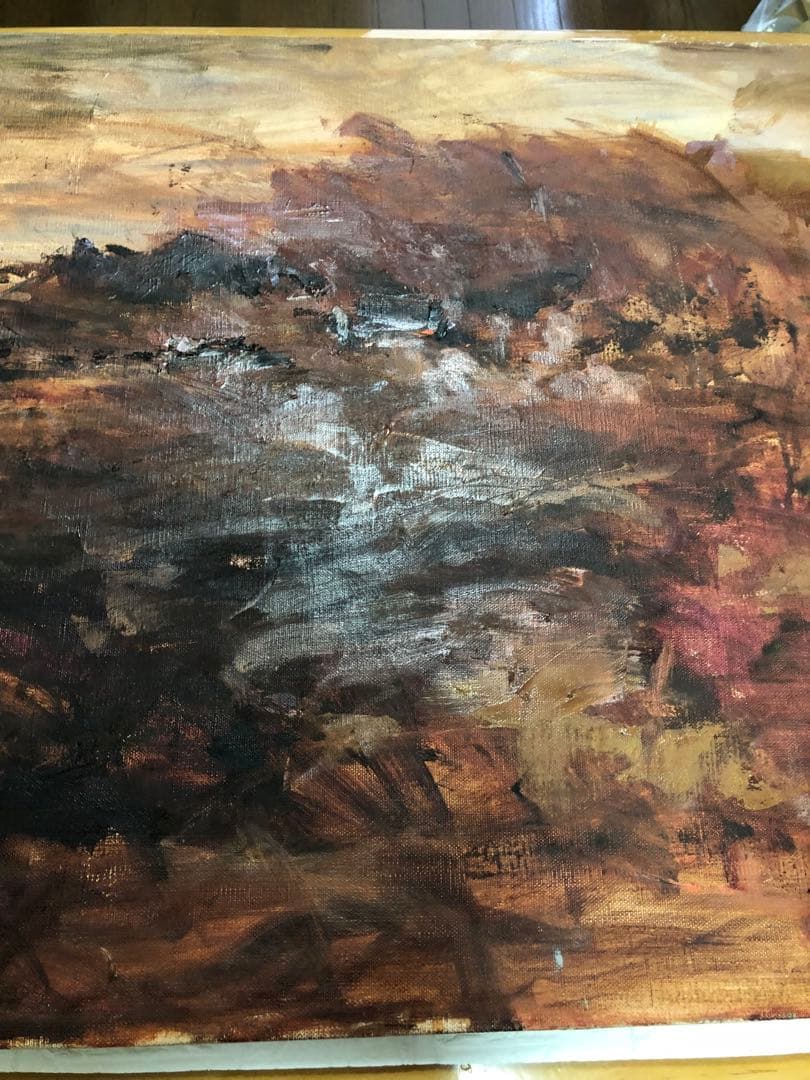 油絵（赤い大地）Ｐ15