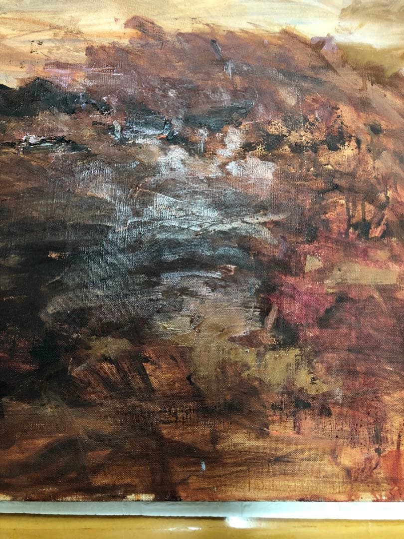 油絵（赤い大地）Ｐ15