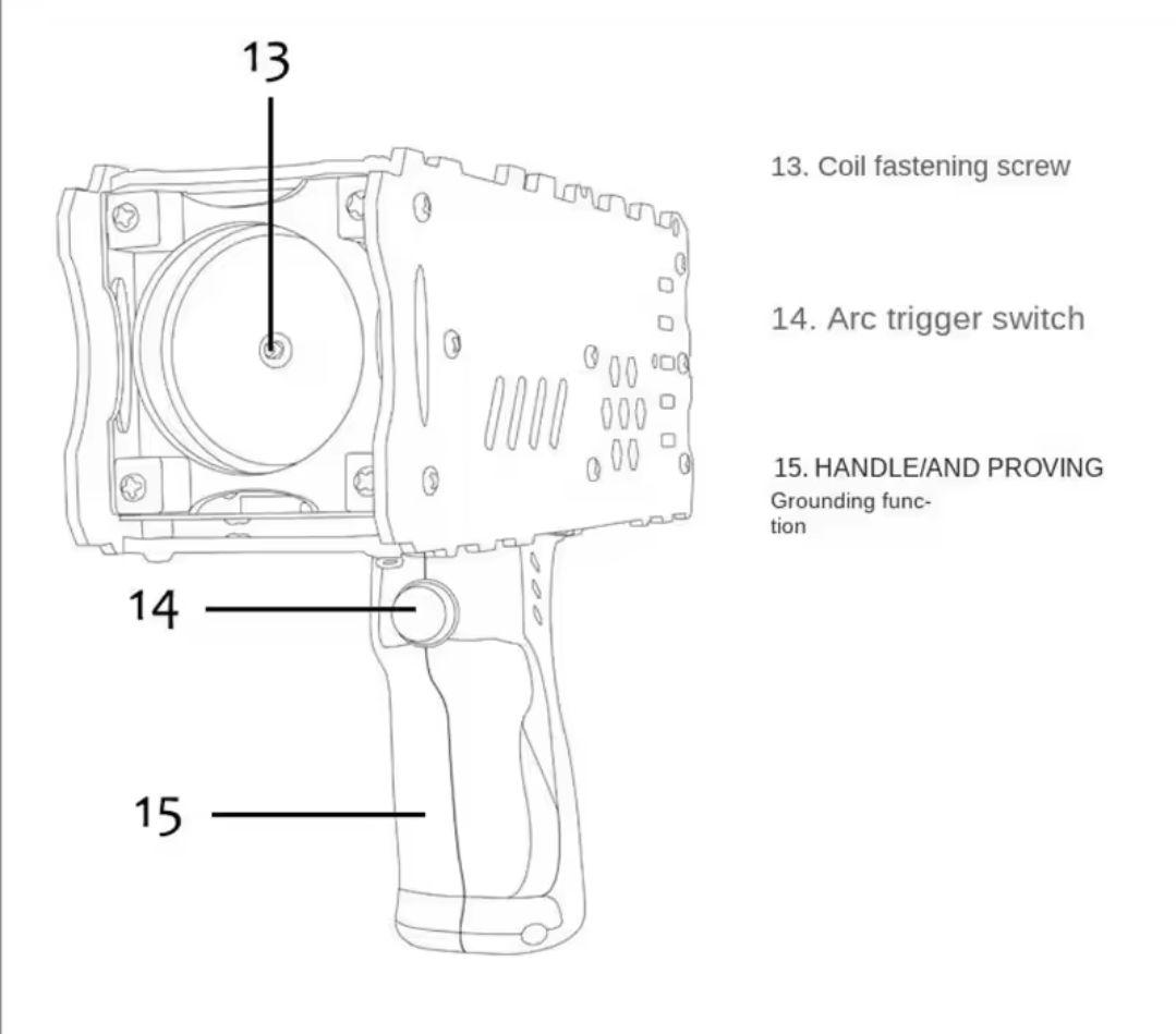 テスラコイル　ハンディタイプ　プラズマ放電　　プラズマ放電強弱　パルス変更