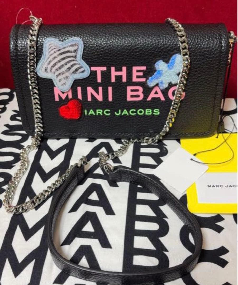 【土日限定お値下げ】マークジェイコブス ザ・ミニバッグ 黒（パッチワーク）